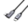 USB-C kabelis UNITEK C14123BK-1M 1m USB 2.0 juodai pilkas