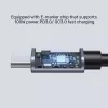 USB-C kabelis UNITEK C14123BK-1M 1m USB 2.0 juodai pilkas