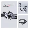 USB-C laidas UNITEK C14123BK-3M USB 2.0 USB C 3m juodai pilkas