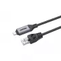 Tinklo kabelis UNITEK C18148AGY01-5M RJ45 Cat6 5 m Juodas