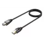 Tinklo kabelis UNITEK C18149AGY03-5M RJ-45 Cat8 5m Juodas