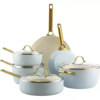Keptuvių rinkinys GreenPan CC008485-001 – mišrus 6 dalių, mėlynos ir auksinės spalvos