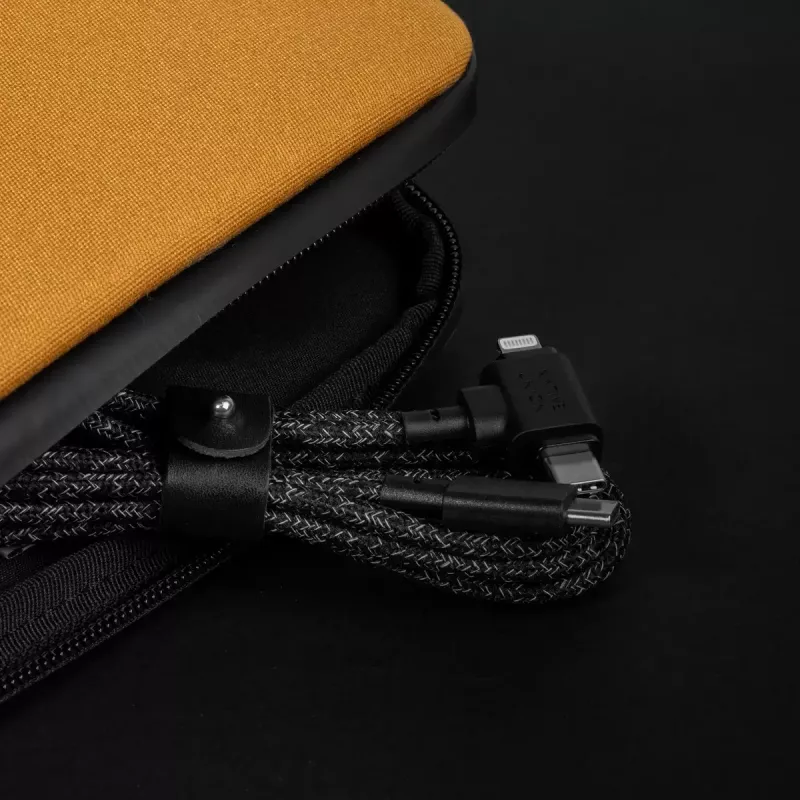 USB-C į USB-C / Lightning laidas Native Union Belt Cable Duo, 1,5 m, žalias