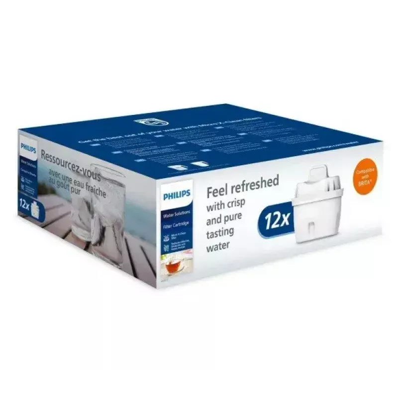 Vandens filtro kasetė Philips AWP213/10 – Micro Xclean keitimo kasetė, 12 vnt. pakuotė