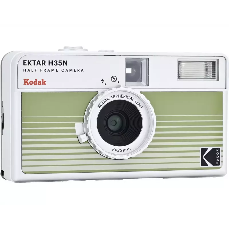Kodak Ektar H35N dryžuota žalia RK0303 – 35 mm rankinis tolimačio fotoaparatas