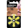 Duracell EasyTab baterijos klausos aparatams dydis 10, 6 vnt.