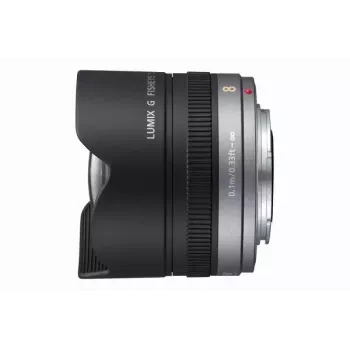 Panasonic H-F008E 8mm F3.5 žuvies akies objektyvas, juodas