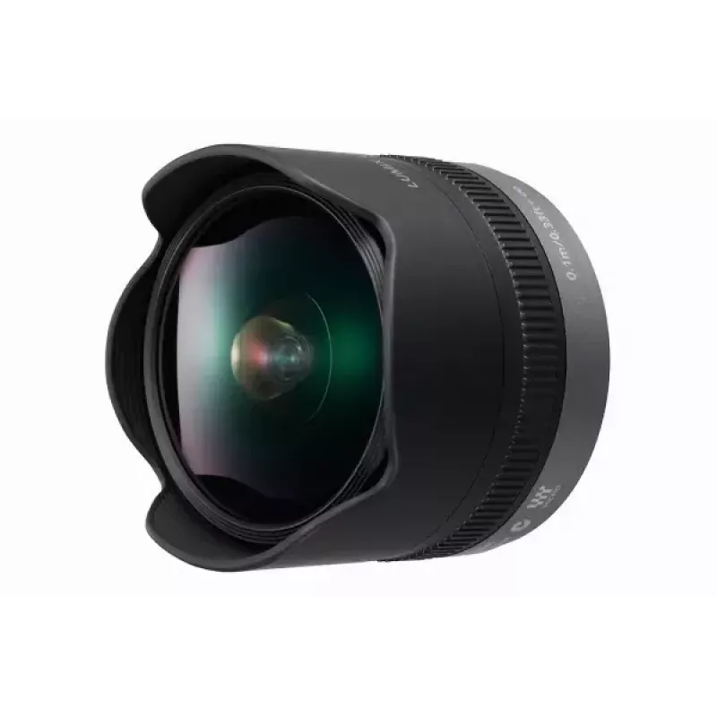 Panasonic H-F008E 8mm F3.5 žuvies akies objektyvas, juodas
