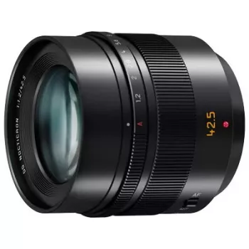 Objektyvas Panasonic H-NS043E, 42,5 mm, F1.2, Micro Four Thirds, juodas