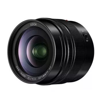 Itin plataus kampo objektyvas Panasonic H-X012E LEICA DG 12mm F1.4 15 elementų 12 grupių