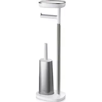 Joseph Joseph EasyStore SST 70519 tualetinio popieriaus laikiklio ir šepetėlio rinkinys, nerūdijančio plieno apdaila