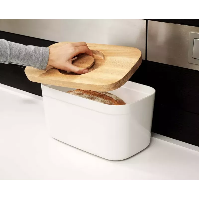Dėžė duonai Joseph Joseph Bread Bin Balta Stačiakampė