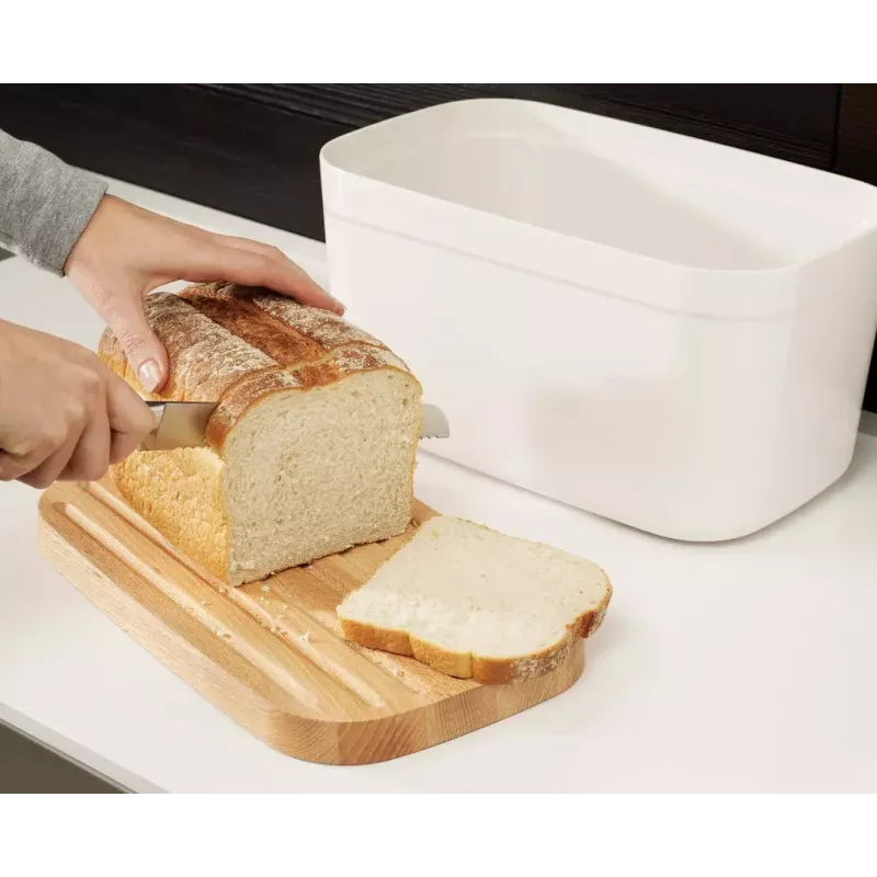 Dėžė duonai Joseph Joseph Bread Bin Balta Stačiakampė