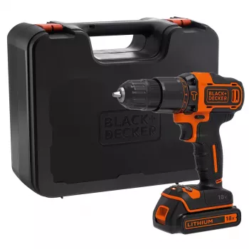 Gręžtuvas Black & Decker BDCHD18K-QW 1400 RPM, 1,5 Ah, juoda, oranžinė