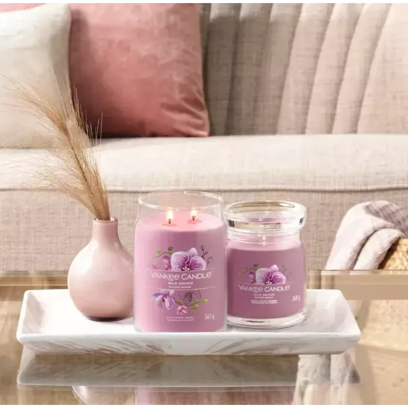 Yankee Candle Wild Orchid žvakė 157 mm aukščio 93 mm pločio