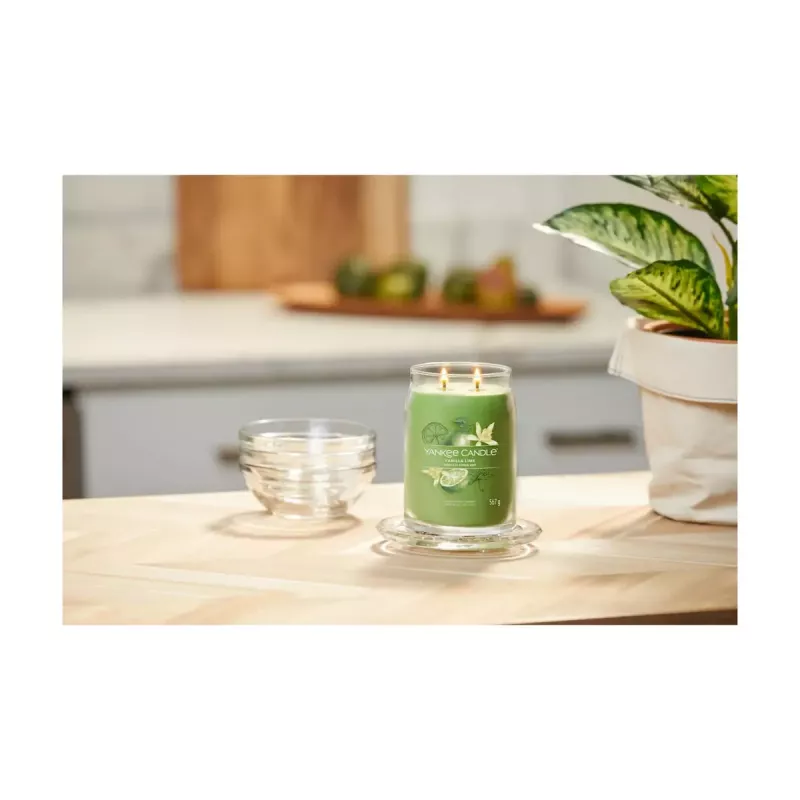 Žvakė vaškinė Yankee Candle Signature Lime Vanilla Green 1 vnt 157mm 9,3cm 567g