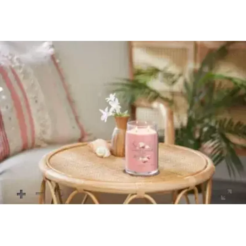Yankee Candle Citrus Floral Vanilla Pink vaškinė žvakė cilindras 1629962E 157mm 9,3cm 567g
