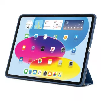 Dėklas su atverčiamu dangteliu PIPETTO P052-51-V, skirtas iPad 10th Gen (10,9 colio) – mikropluoštas ir TPU, 5 padėčių stovas