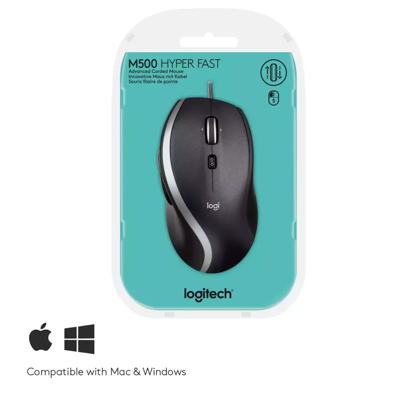Logitech LGT-M500 USB Type-A lazerinė laidinė pelė