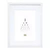 Vieno nuotraukos rėmelis Deknudt S66KF1 P1 Baltas MDF Stiklas Medis 30x40