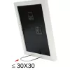 Vieno nuotraukos rėmelis Deknudt S66KF1 P1 Baltas MDF Stiklas Medis 30x40