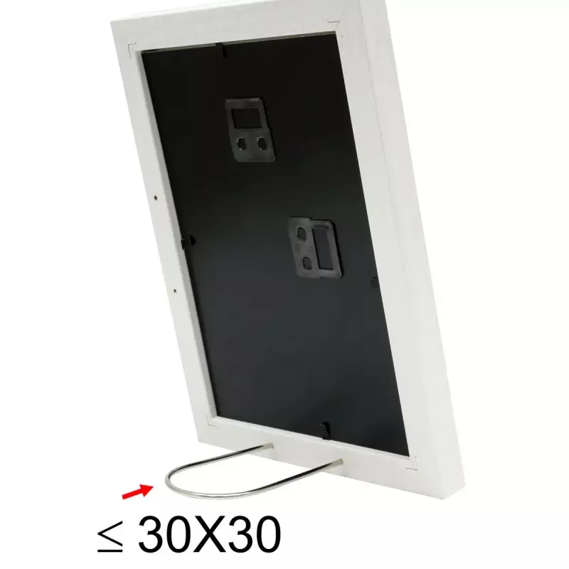 Vieno nuotraukos rėmelis Deknudt S66KF1 P1 Baltas MDF Stiklas Medis 30x40