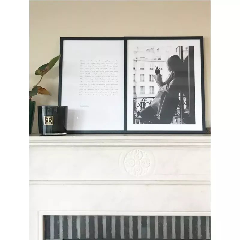 Vienvietis nuotraukų rėmelis Deknudt S44CF2 juodas 30x45 stiklas MDF