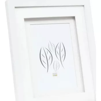 Deknudt dvigubas pasepartu rėmelis S65KK1 baltas 15x20 cm medinis