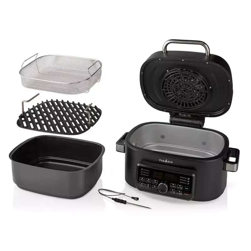 Karšto oro gruzdintuvė Nedis KAAFG600BK 6 L 1660 W Juoda