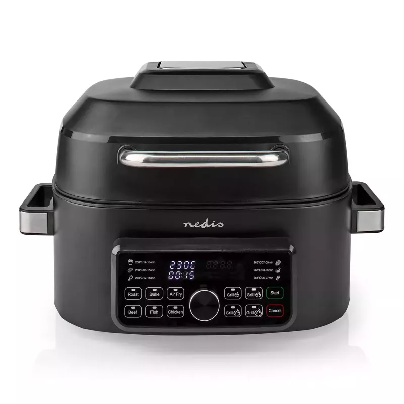 Karšto oro gruzdintuvė Nedis KAAFG600BK 6 L 1660 W Juoda