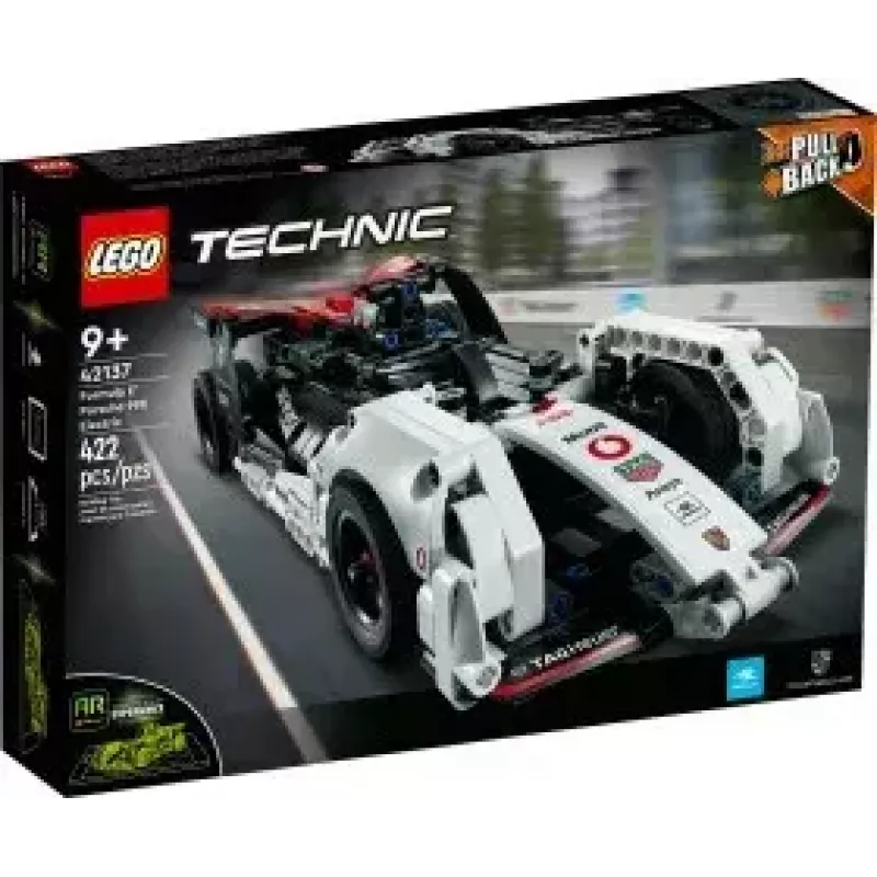 LEGO konstruktoriaus rinkinys Formulė E Porsche 99X Electric modelis 42137 – statybinis žaislas