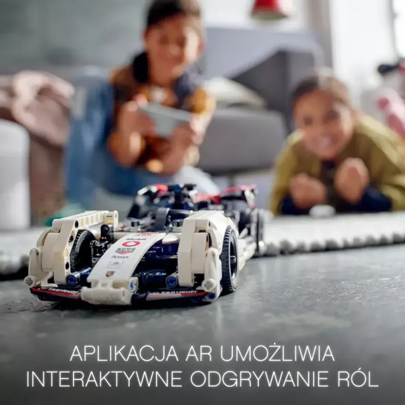 LEGO konstruktoriaus rinkinys Formulė E Porsche 99X Electric modelis 42137 – statybinis žaislas