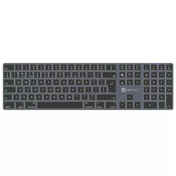 Klaviatūra LogicKeyboard SKB-TM-UK pilno dydžio USB + Bluetooth, QWERTY JK anglų, titano spalvos