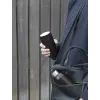 Stelton To Go Click 400 ml juodas kelioninis puodelis iš nerūdijančio plieno ir polipropileno