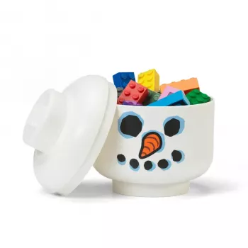 Laikymo galva Snieguolė mini – Room Copenhagen LEGO suderinama dėžutė žaislams ir kaladėlėms, balta
