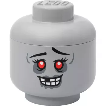 Didelė LEGO suderinama dėžutė „Zombie“ – Storage Head Large by room copenhagen (pilka)