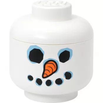 Storage Head Snowman large room copenhagen – LEGO suderinamas žaislų dėklas, baltas