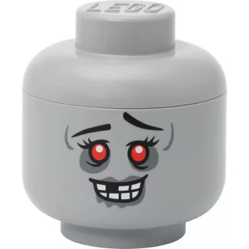 Room Copenhagen LEGO laikymo galva „Zombis“ maža pilka – žaislų dėžė
