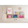 Room Copenhagen Storage Brick 4 Top Lid Glitter šviesiai mėlyna/skaidri LEGO stiliaus dėžutė daiktams susidėti