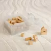 room copenhagen Storage Brick 4 Top Lid Glitter – permatoma LEGO tipo dėžutė su blizgučiais, 4 kauburėliai