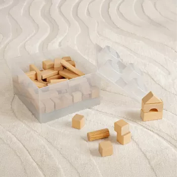 room copenhagen Storage Brick 4 Top Lid Glitter – permatoma LEGO tipo dėžutė su blizgučiais, 4 kauburėliai