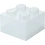 room copenhagen Storage Brick 4 Top Lid Glitter – permatoma LEGO tipo dėžutė su blizgučiais, 4 kauburėliai