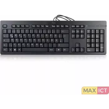 Laidinė klaviatūra HP 125 — HP 125 Wired Keyboard GR, USB jungtis, pilno dydžio išdėstymas