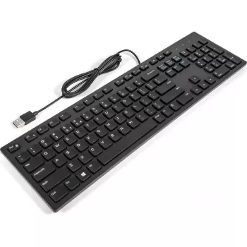 Laidinė USB multimedijos klaviatūra Dell KB216 — 104 klavišai, standartinis išdėstymas