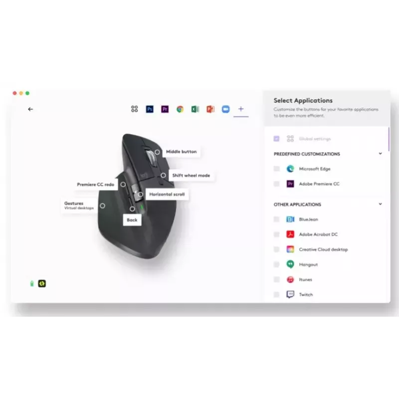 Logitech MX Master 3S belaidė pelė RF + Bluetooth