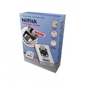 Dulkių maišeliai Nilfisk Ultra, skirti Elite Extreme King (4 vnt. + variklio apsaugos filtras)