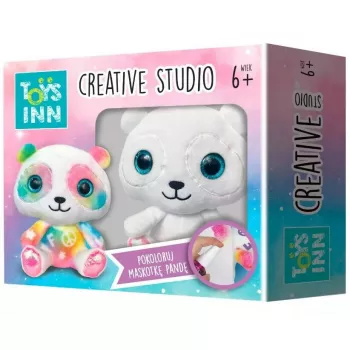 Kūrybinis rinkinys Stnux Creative Studio – pliušinis panda žaislas spalvinimui, rankdarbių rinkinys STN7878