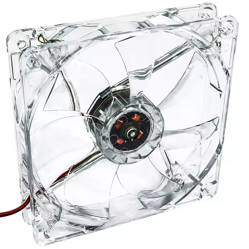 Kompiuterio korpuso ventiliatorius Akyga AW-12A-BG 120 mm, 1000 RPM, 66 CFM, permatomas