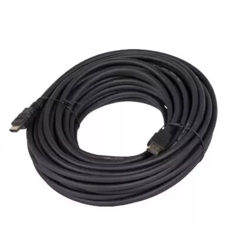 HDMI kabelis Akyga AK-HD-200A 20 m — HDMI A tipo (vyriškas–vyriškas), auksuoti kontaktai, juodas
