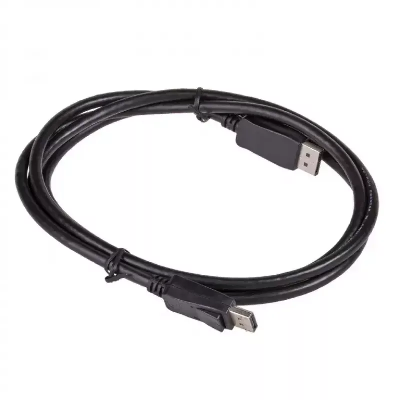 Akyga AK-AV-10 DisplayPort kabelis, kištukas–kištukas, auksuoti kištukai, 1,8 m, juodas